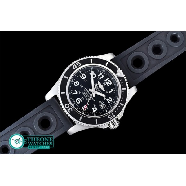 Breitling - SuperOcean 44mm SS/RU Black Num Noob Asia 2824