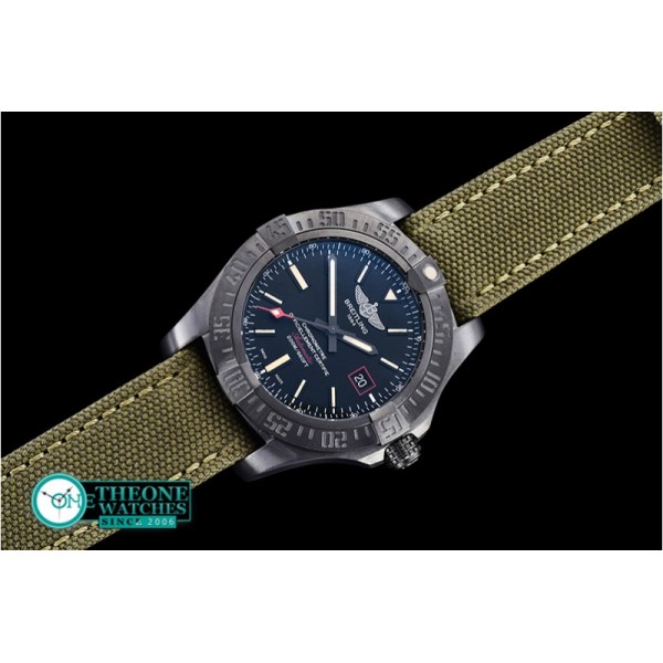 Breitling - Avenger BlackBird 44mm DLC/TI/NY/Grn Black GF A2824