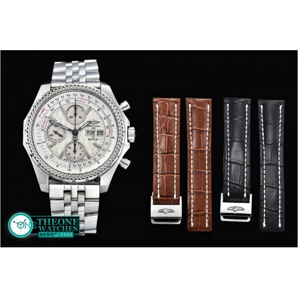 Breitling - Bentley GT 44mm SS/SS White Pattern BP Ult Asia 7750