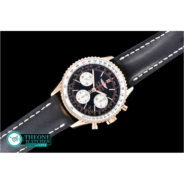 Breitling - Navitimer B01 RG/LE Black/White JF A7750 Mod