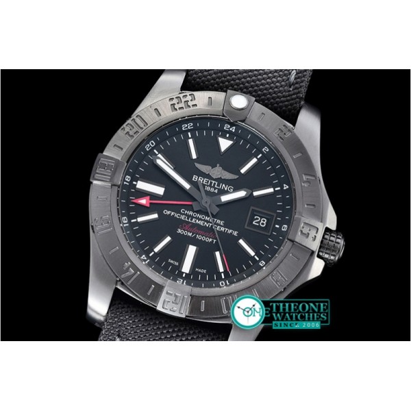 Breitling - Avenger II GMT BlackSteel DLC/TI/NY Black GF A2836