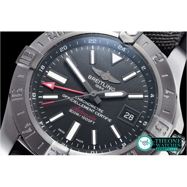 Breitling - Avenger II GMT BlackSteel DLC/TI/NY Black GF A2836