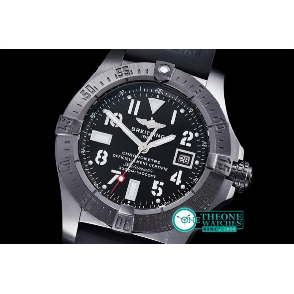 Breitling - Avenger Seawolf BlackSteel DLC/RU Black HF Asia 2836