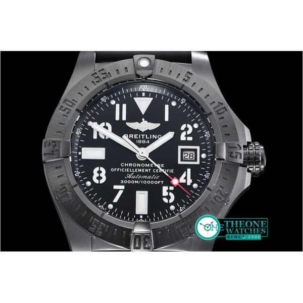 Breitling - Avenger Seawolf BlackSteel DLC/RU Black HF Asia 2836