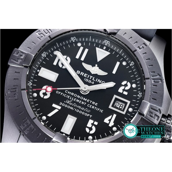 Breitling - Avenger Seawolf BlackSteel DLC/RU Black HF Asia 2836