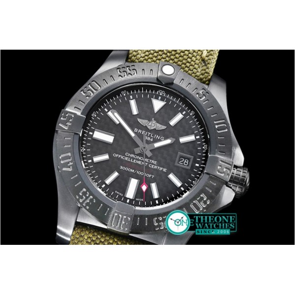 Breitling - Avenger II Seawolf DLC/NY Black CF ANF Asia 2836