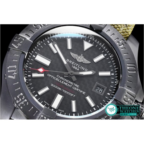 Breitling - Avenger II Seawolf DLC/NY Black CF ANF Asia 2836