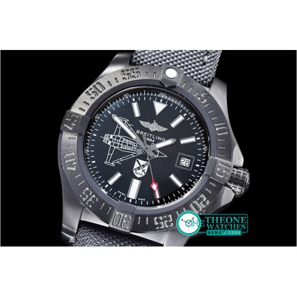 Breitling - Avenger II Seawolf DLC/NY Blk Plane ANF Asia 2836