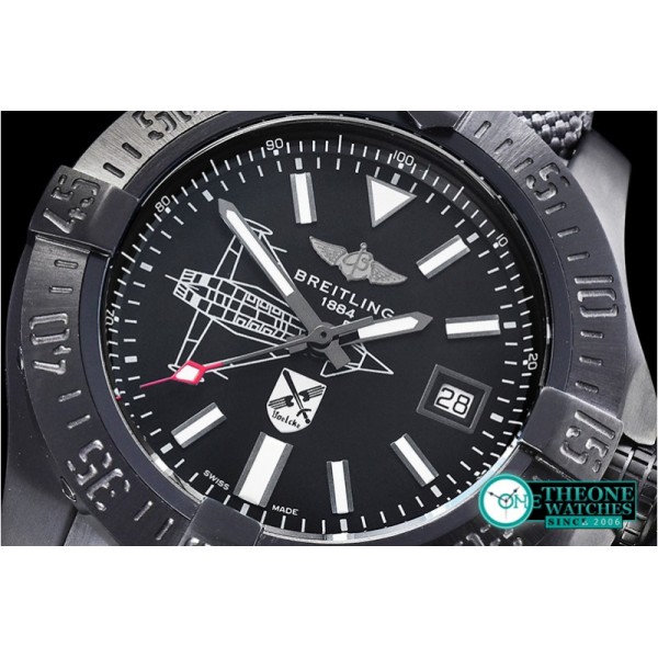 Breitling - Avenger II Seawolf DLC/NY Blk Plane ANF Asia 2836