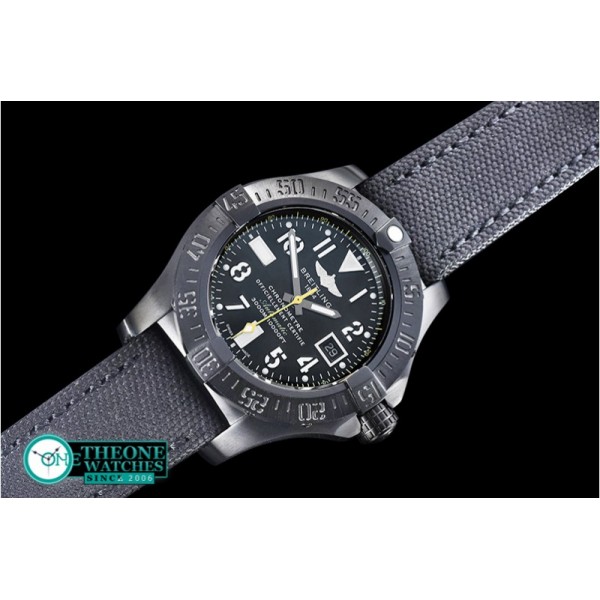 Breitling - Avenger II Seawolf DLC/NY Black/Yllw ANF Asia 2836