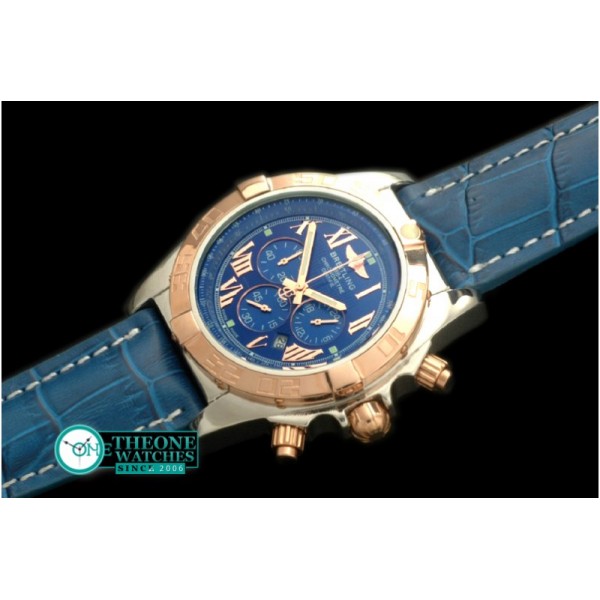 Breitling - Chronomat B01 SS/YG/LE Blue Roman Jap OS20 Qtz