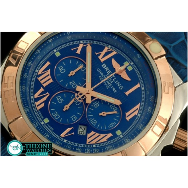 Breitling - Chronomat B01 SS/YG/LE Blue Roman Jap OS20 Qtz