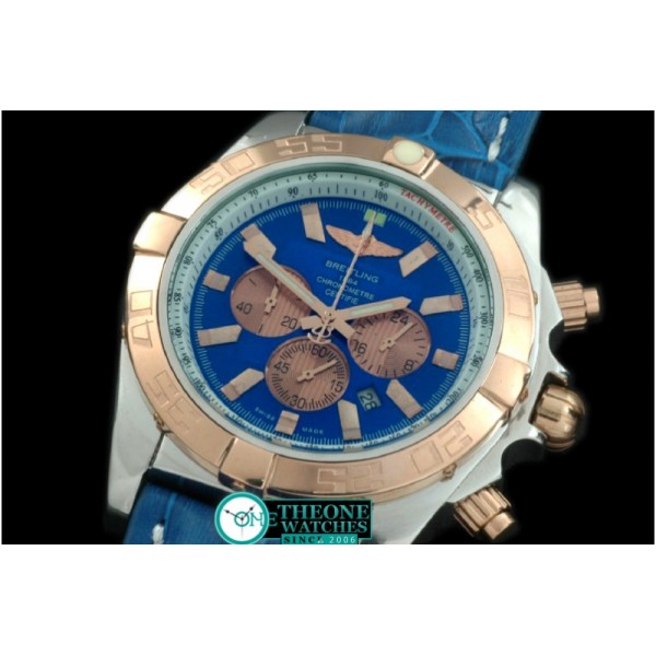 Breitling - Chronomat B01 SS/YG/LE Blue Stick Jap OS20 Qtz