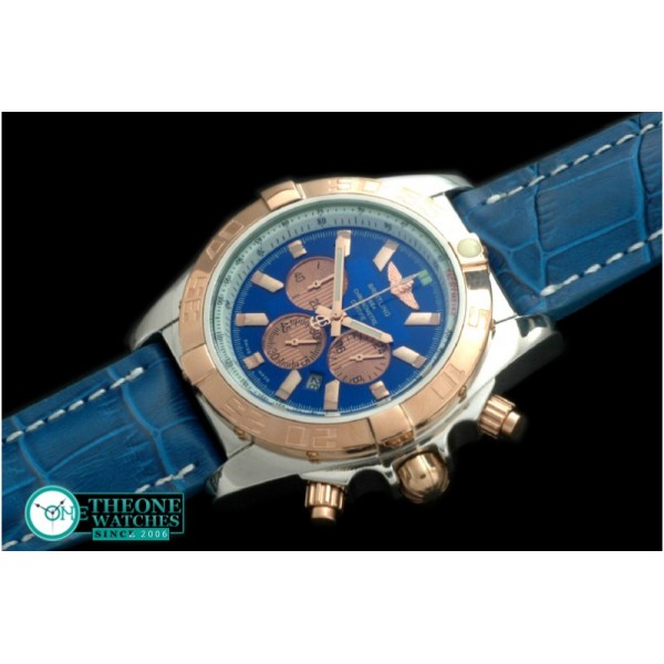 Breitling - Chronomat B01 SS/YG/LE Blue Stick Jap OS20 Qtz