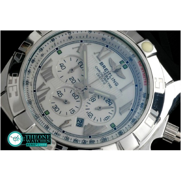 Breitling - Chronomat B01 SS/RU White Roman Jap OS20 Qtz