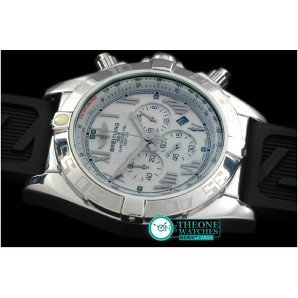 Breitling - Chronomat B01 SS/RU White Roman Jap OS20 Qtz