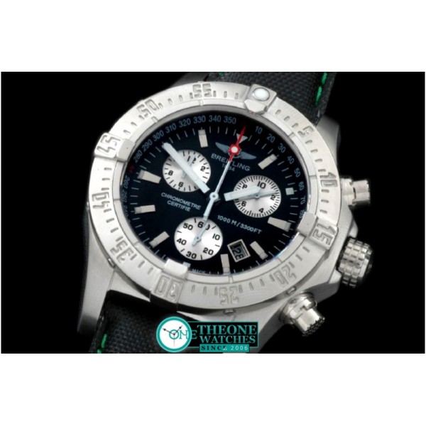 Breitling - Seawolf Chrono SS/NY Black Stk Swiss Eta Qtz 251.262