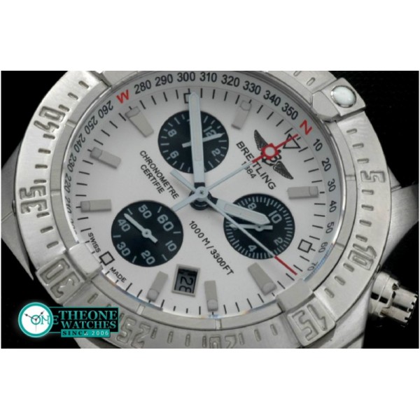 Breitling - Seawolf Chrono SS/NY White Stk Swiss Eta Qtz 251.262