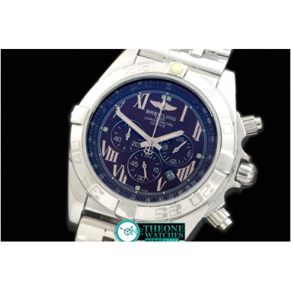 Breitling - Chronomat B01 SS/RU Blue Roman Jap OS20 Qtz