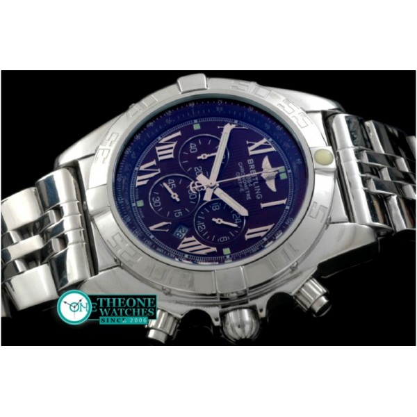 Breitling - Chronomat B01 SS/RU Blue Roman Jap OS20 Qtz