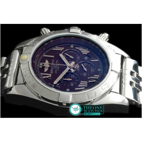 Breitling - Chronomat B01 SS/RU Blue Roman Jap OS20 Qtz