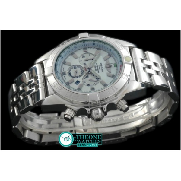 Breitling - Chronomat B01 SS/RU White Stick Jap OS20 Qtz