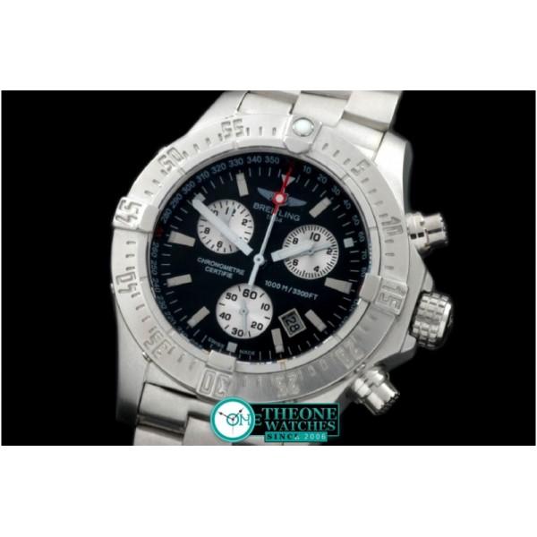 Breitling - Seawolf Chrono SS/SS Black Stk Swiss Eta Qtz 251.262