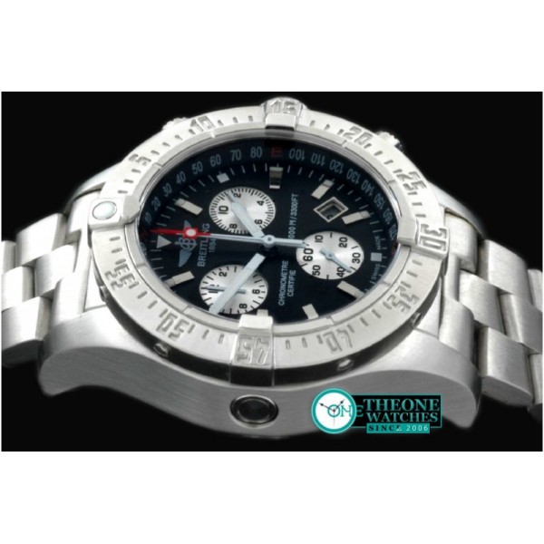 Breitling - Seawolf Chrono SS/SS Black Stk Swiss Eta Qtz 251.262