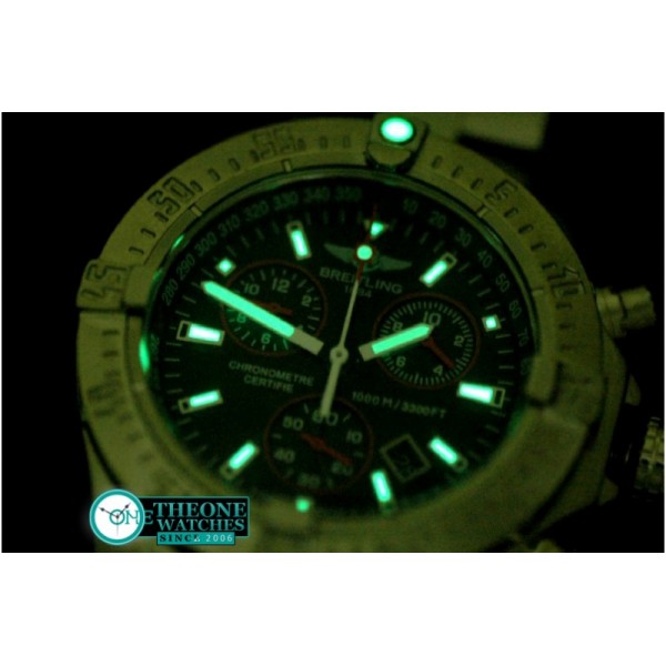 Breitling - Seawolf Chrono SS/SS Black Stk Swiss Eta Qtz 251.262