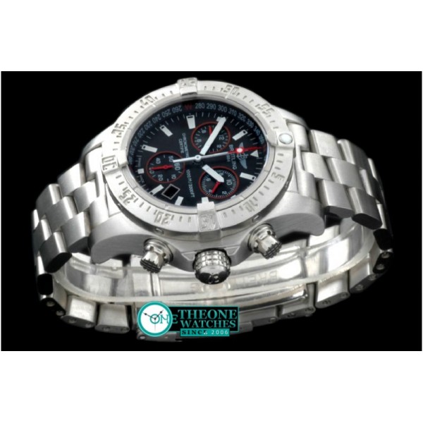 Breitling - Seawolf Chrono SS/SS Black Stk Swiss Eta Qtz 251.262