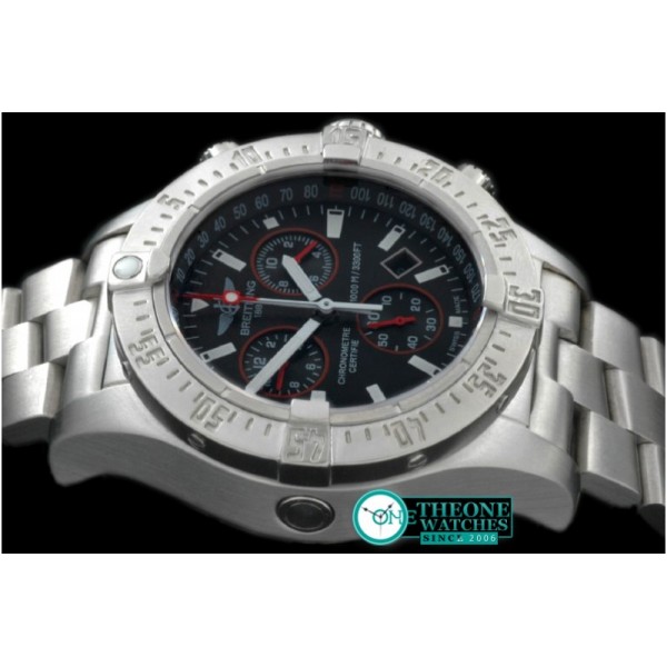 Breitling - Seawolf Chrono SS/SS Black Stk Swiss Eta Qtz 251.262