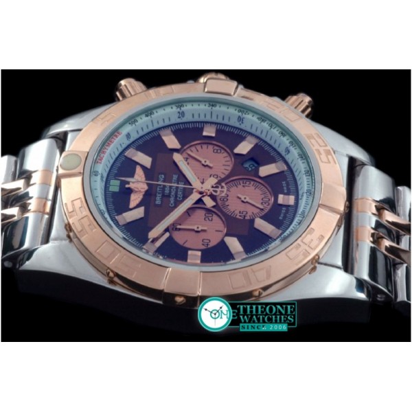 Breitling - Chronomat B01 SS/YG TT Brown Stick Jap OS20 Qtz