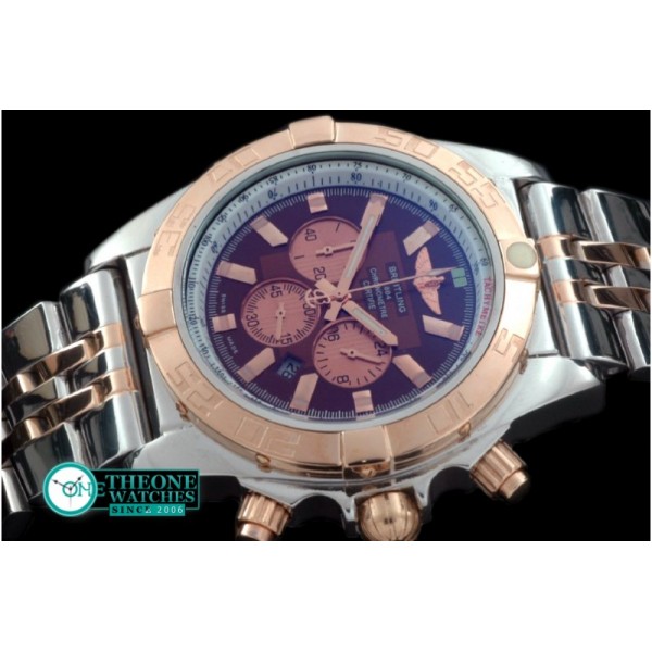 Breitling - Chronomat B01 SS/YG TT Brown Stick Jap OS20 Qtz