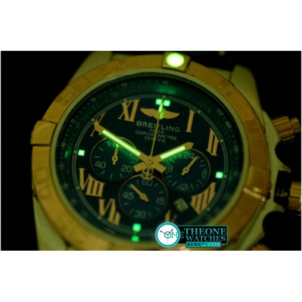 Breitling - Chronomat B01 SS/YG TT Blue Roman Jap OS20 Qtz