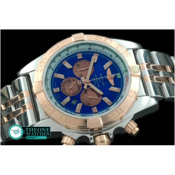 Breitling - Chronomat B01 SS/YG TT Blue Stick Jap OS20 Qtz