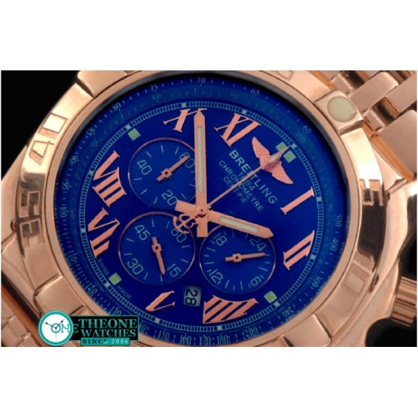 Breitling - Chronomat B01 RG/RG Blue Roman Jap OS20 Qtz