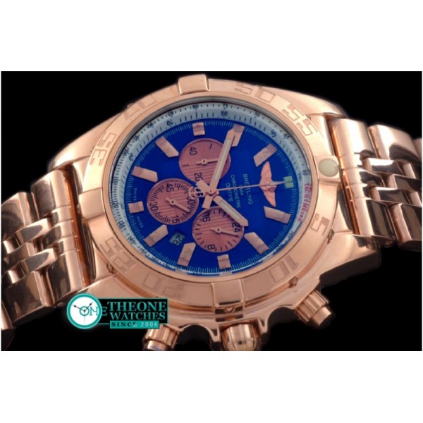 Breitling - Chronomat B01 RG/RG Blue Stick Jap OS20 Qtz