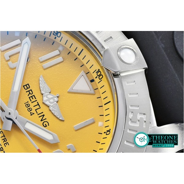 Breitling - Avenger II Seawolf SS/RU Yellow Num/Stk GF Asia 2836