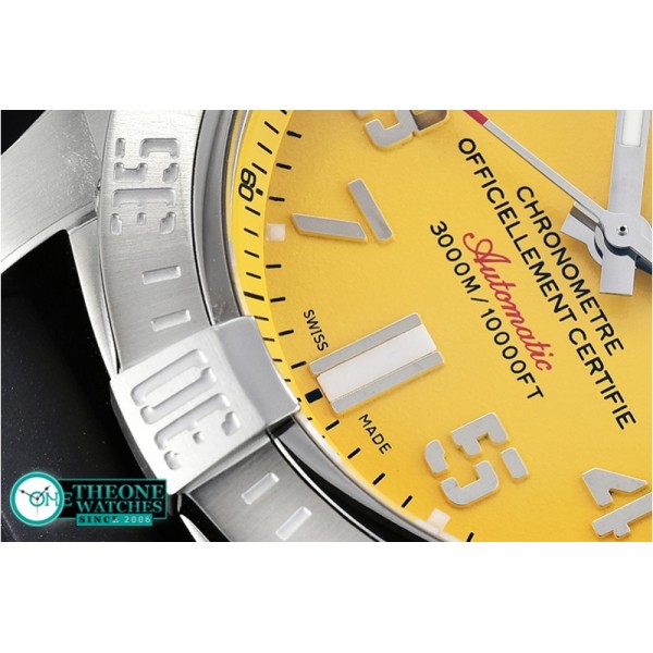 Breitling - Avenger II Seawolf SS/RU Yellow Num/Stk GF Asia 2836