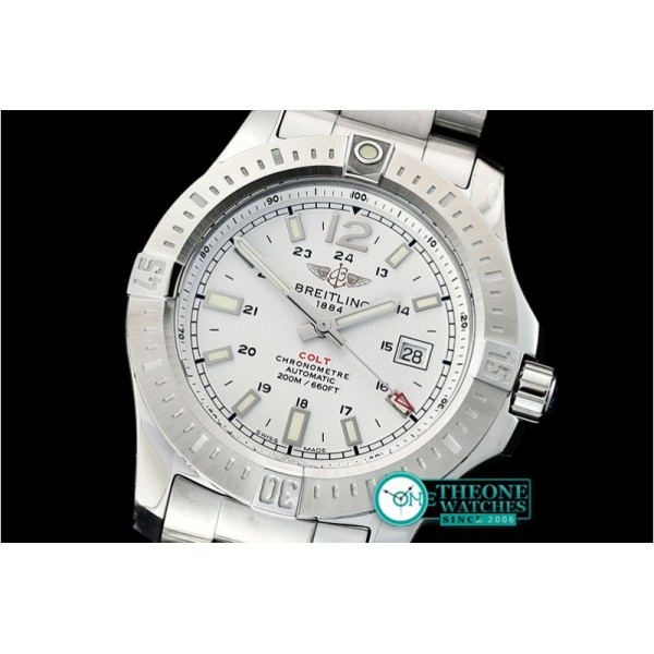 Breitling - Colt 44mm Automatic SS/SS White GF Asia 2824