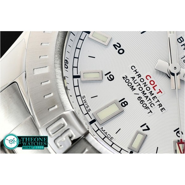 Breitling - Colt 44mm Automatic SS/SS White GF Asia 2824