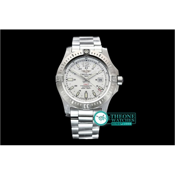 Breitling - Colt 44mm Automatic SS/SS White GF Asia 2824