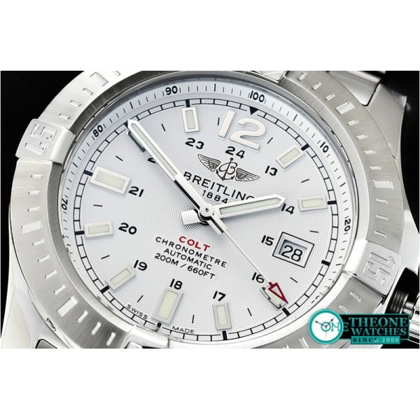 Breitling - Colt 44mm Automatic SS/SS White GF Asia 2824