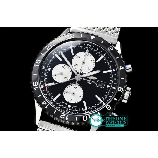 Breitling - Chronoliner 46mm GMT SS/SS Black/White Asia 7750