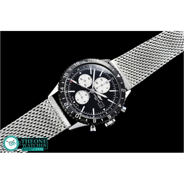 Breitling - Chronoliner 46mm GMT SS/SS Black/White Asia 7750