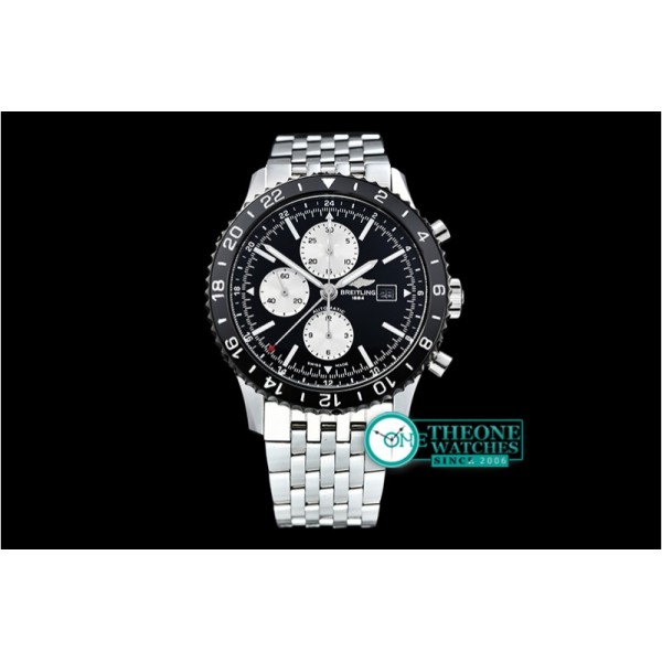 Breitling - Chronoliner 46mm GMT SS/SS Black/White Asia 7750