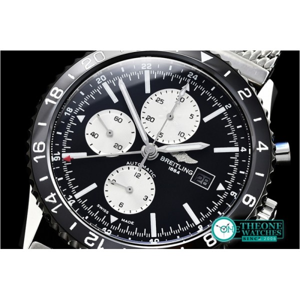 Breitling - Chronoliner 46mm GMT SS/SS Black/White Asia 7750