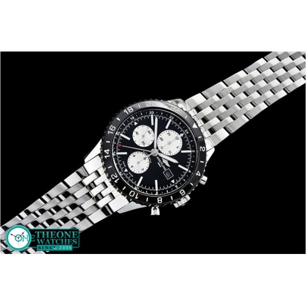 Breitling - Chronoliner 46mm GMT Navi SS/SS Black/White Asia 7750