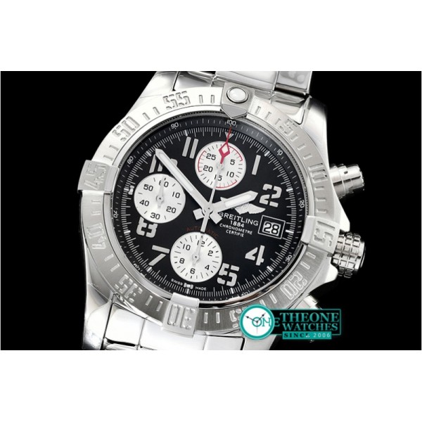 Breitling - Avenger II Chronograph 43mm SS/SS Dark Grey GF A7750