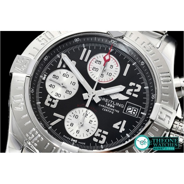 Breitling - Avenger II Chronograph 43mm SS/SS Dark Grey GF A7750